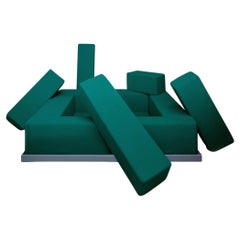 Poltronova RUMBLE Sofa in Green by Gianni Pettena