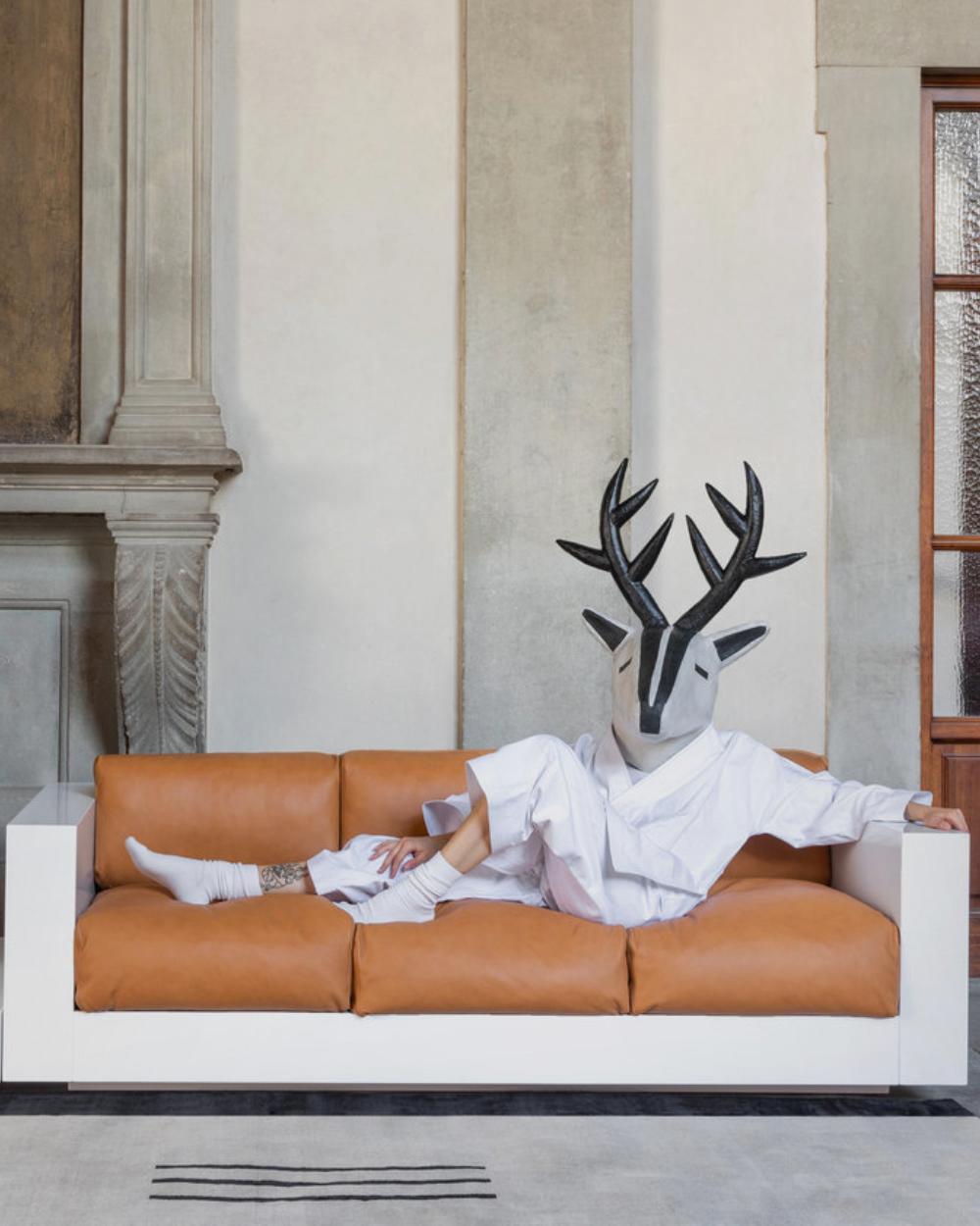 Sofá pequeño Poltronova SARATOGA de Massimo and Lella Vignelli Italiano en venta