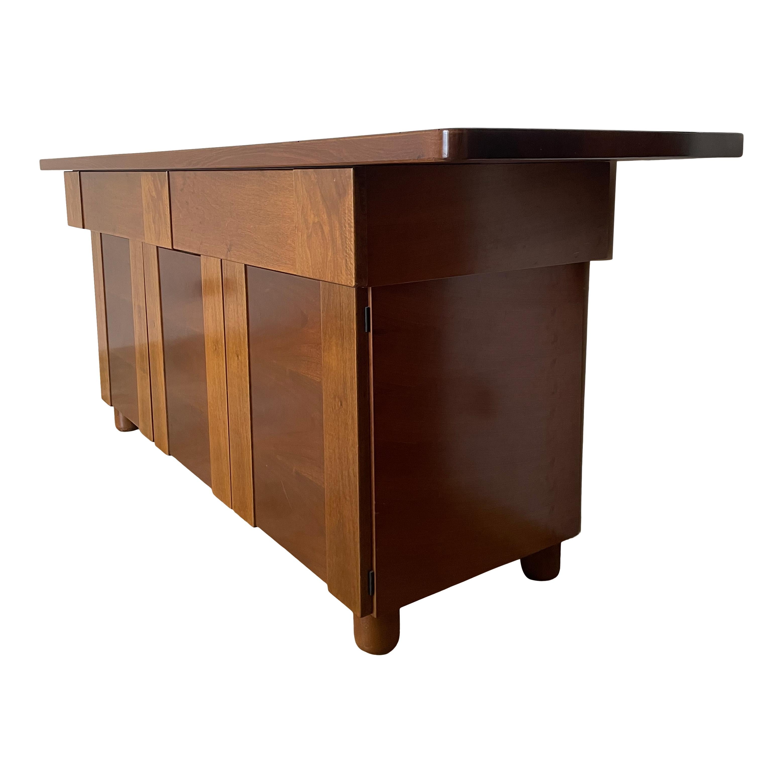 Mid-Century Modern Poltronova Sideboard in the Style of Torbecchia by Giovanni Michelucci, 1970s For Sale