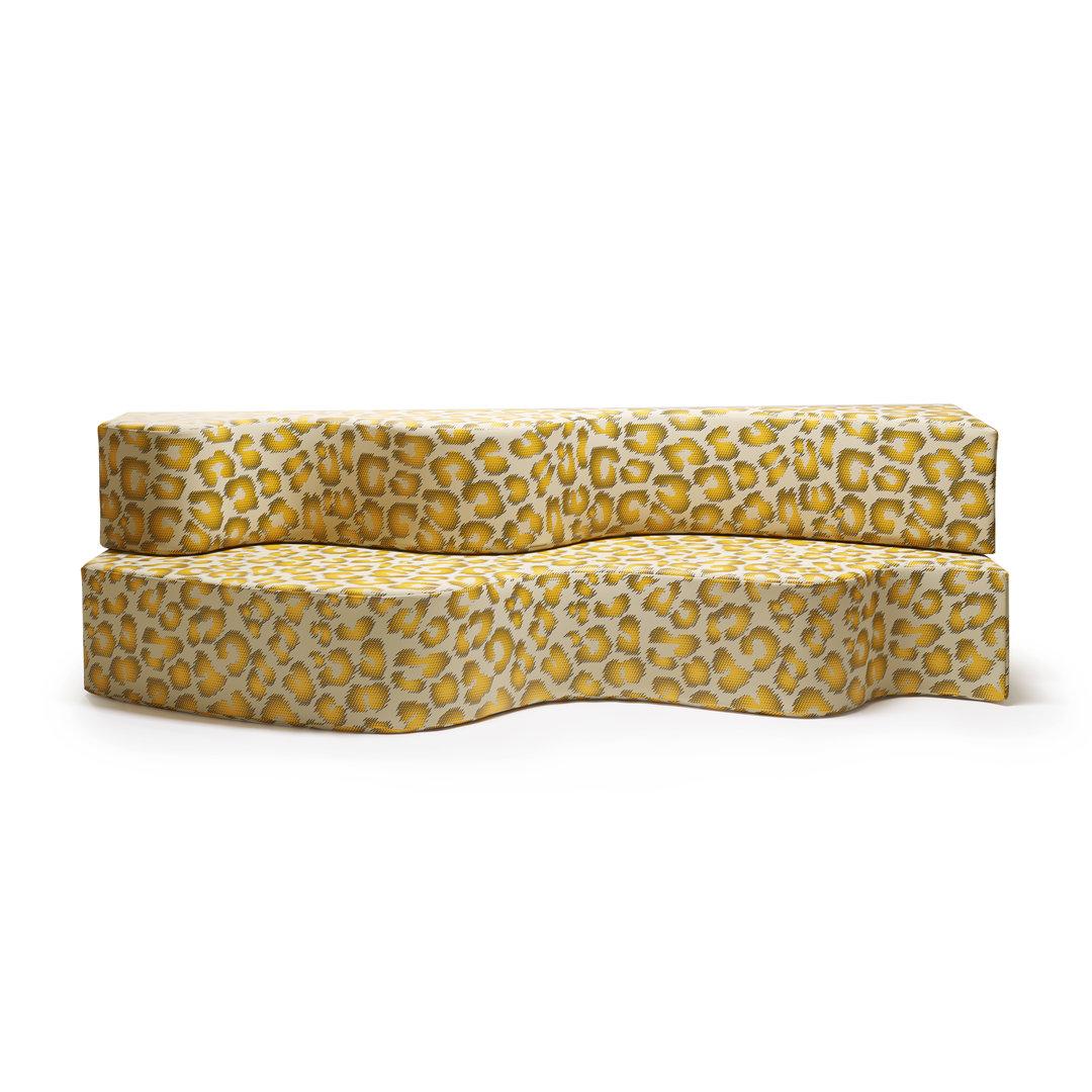 Tissu Sofa Dynamic Poltronova SUPERONDA SPOTS d'Archizoom Associati en vente