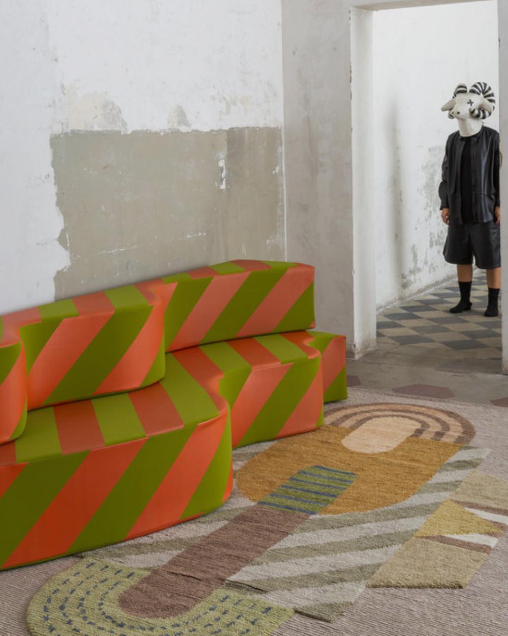 Poltronova SUPERONDA STRIPES Dynamisches Sofa von Archizoom Associati im Angebot 3