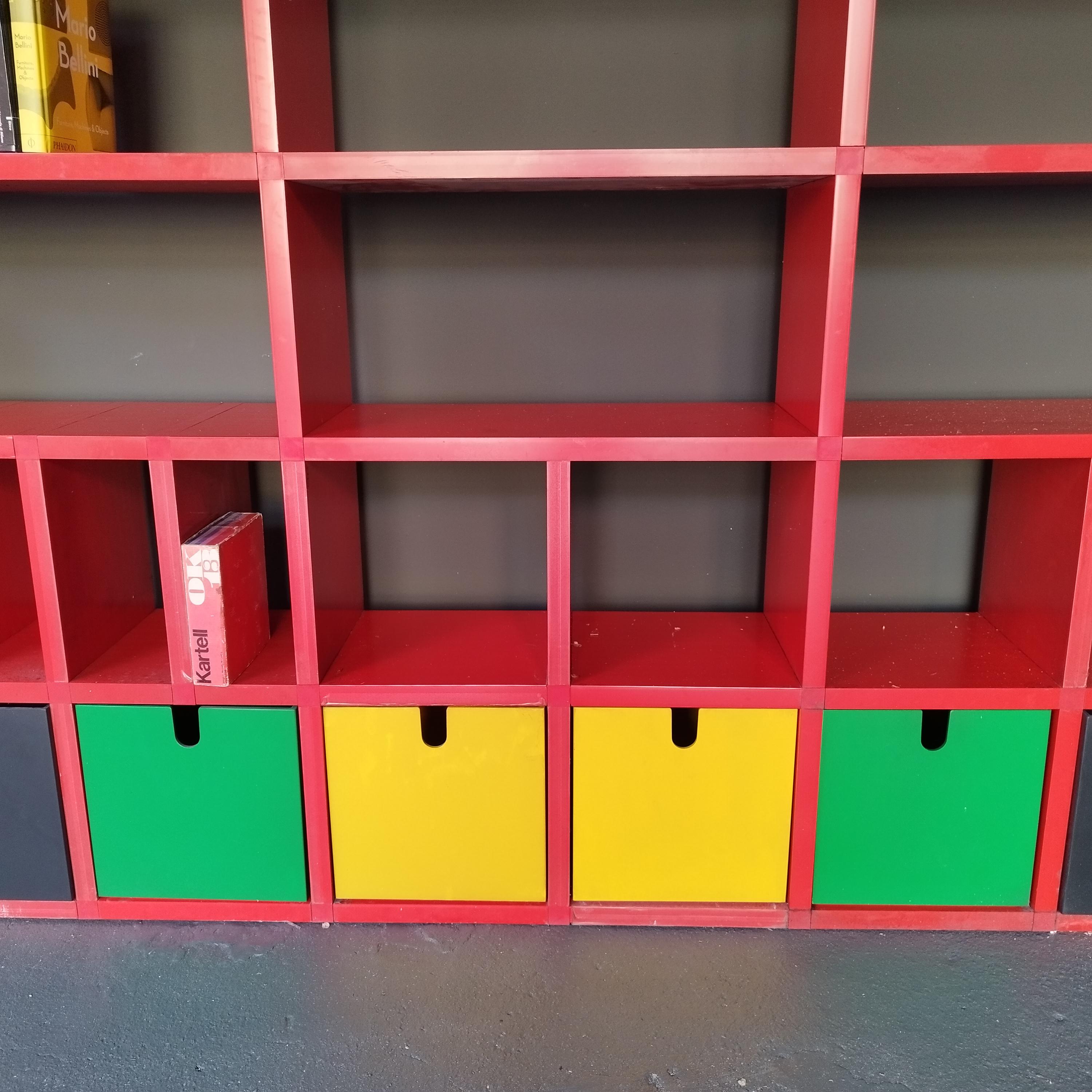 Plastique Bibliothèque modulaire Polvara de Giulio Polvara pour Kartell en vente
