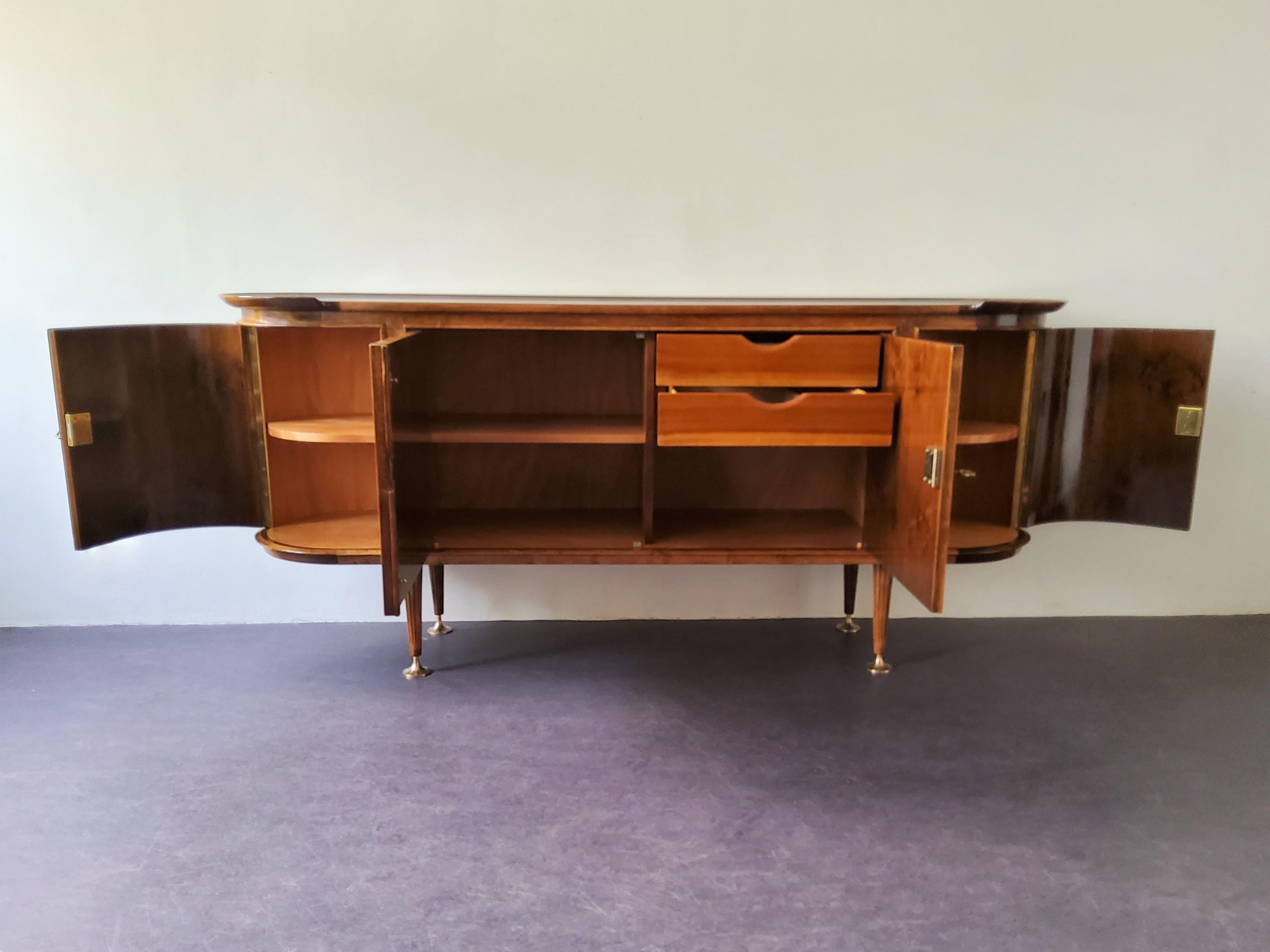 'Poly-Z' Sideboard by A.A. Patijn for Zijlstra Joure, The Netherlands 1950's In Good Condition In Steenwijk, NL