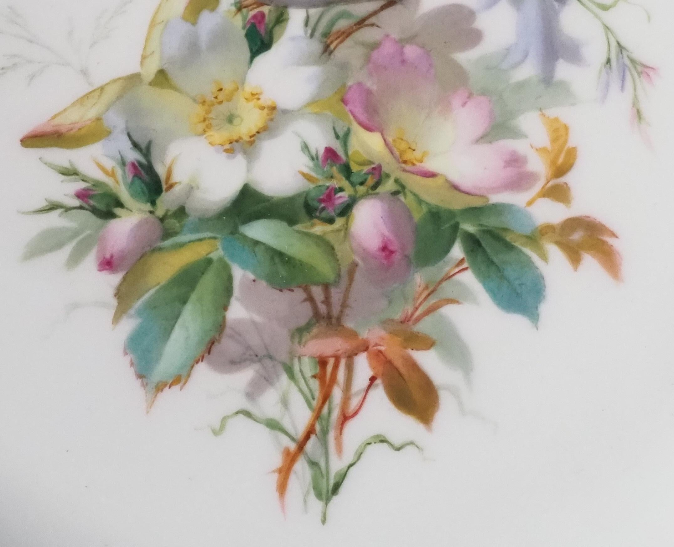 Gilt Polychromatic Sevres porcelain plate, mid 19th century For Sale
