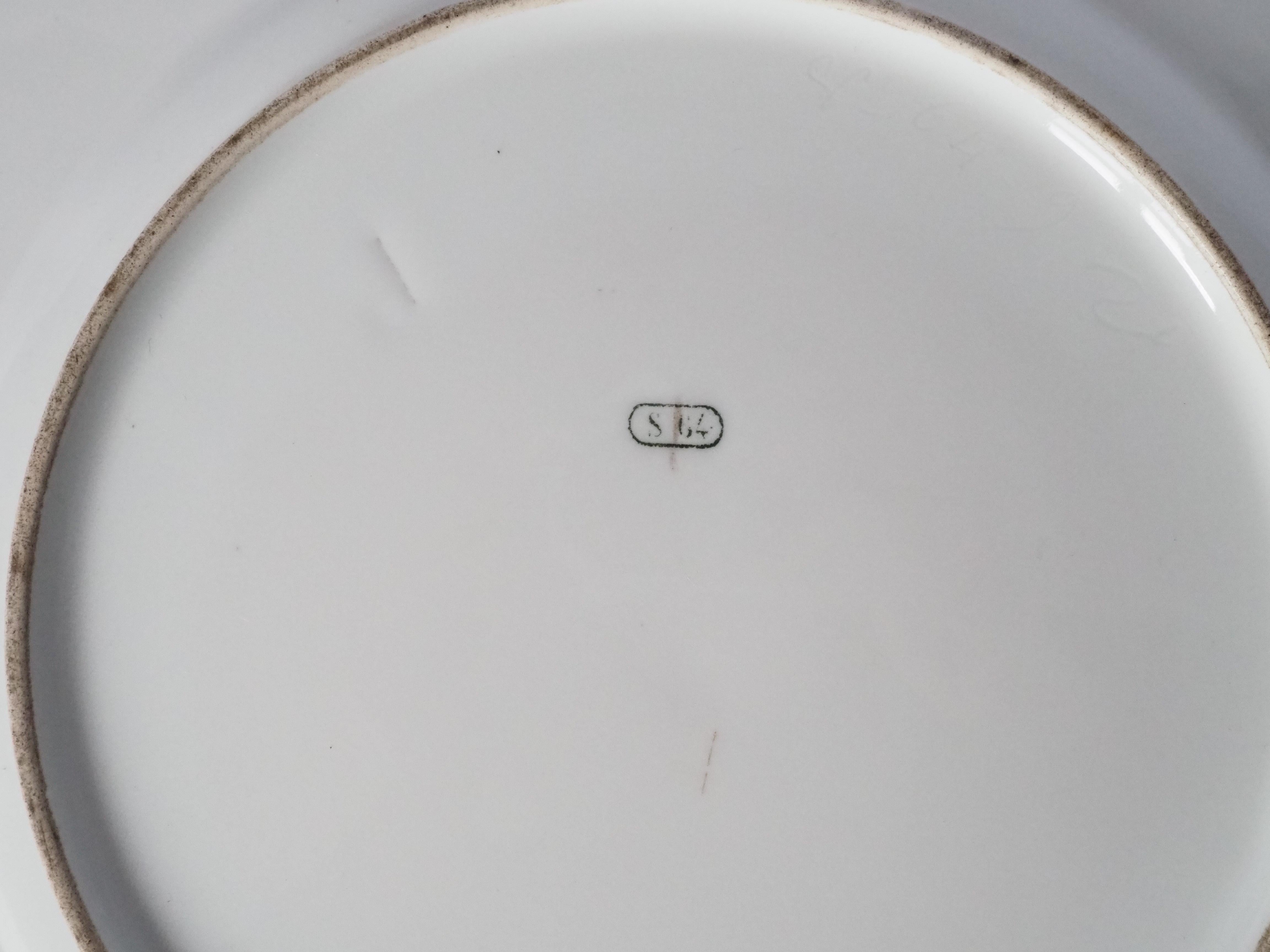 Polychromatic Sevres porcelain plate, mid 19th century For Sale 1