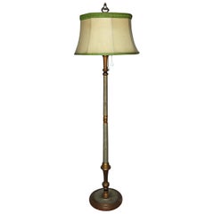 Polychrome and Giltwood Italian Standing Floor Lamp