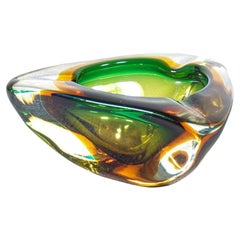 Polychrome Blown Murano Glass Ashtray - 2