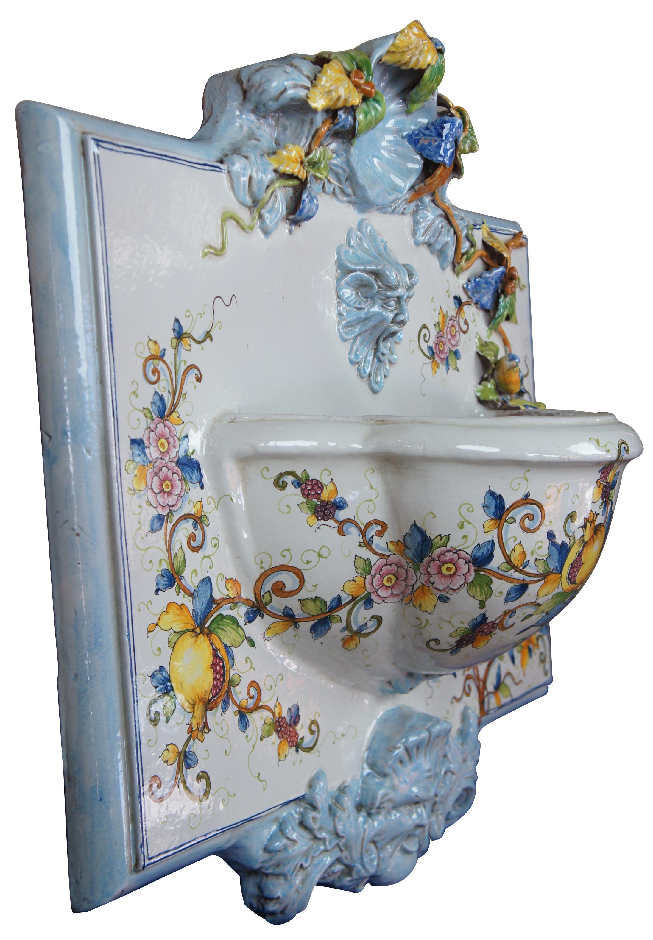 ceramic wall fountain