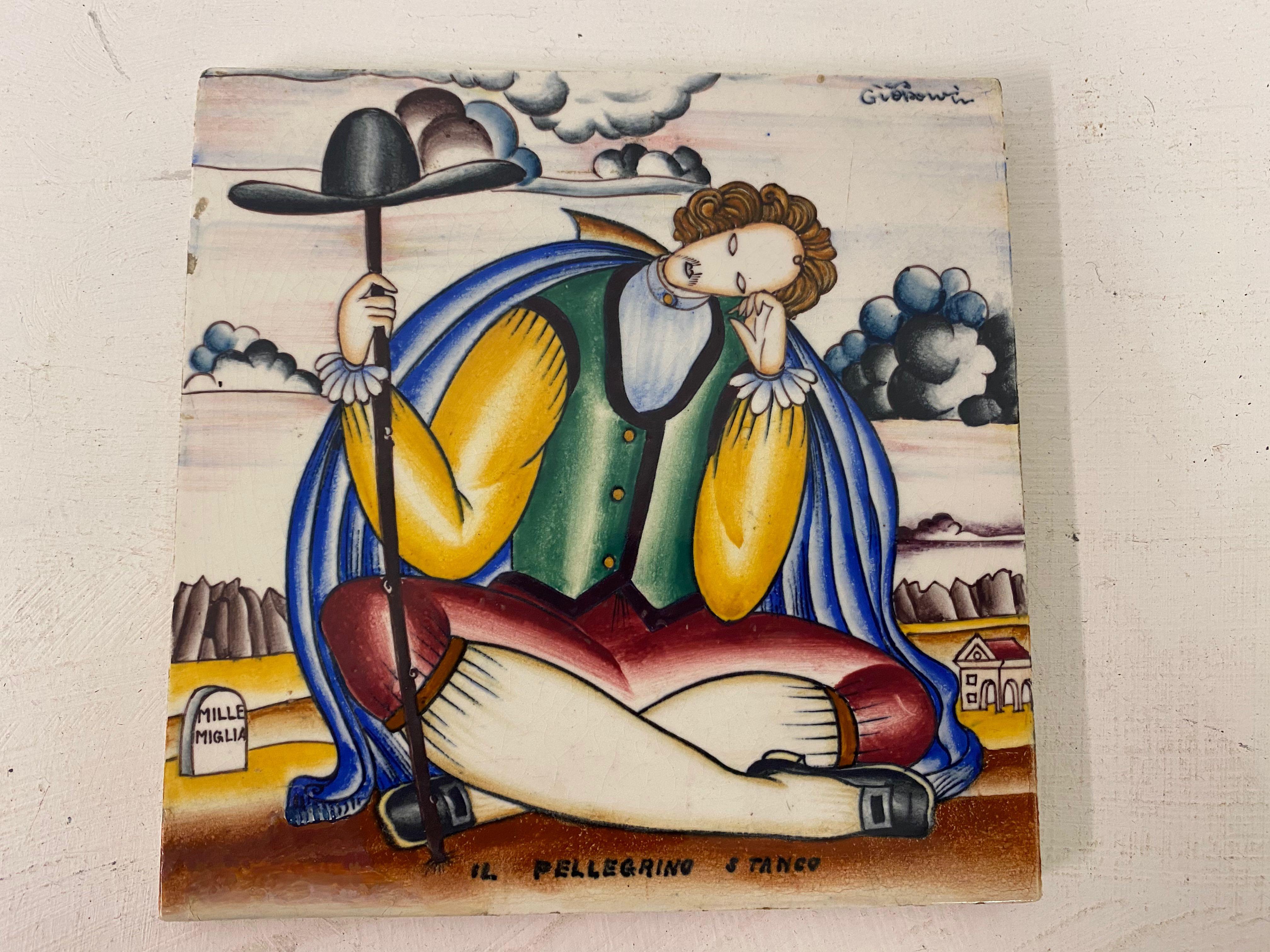 Ceramic tile

By Gio Ponti

For Richard Ginori

Signed on the front

Titled 