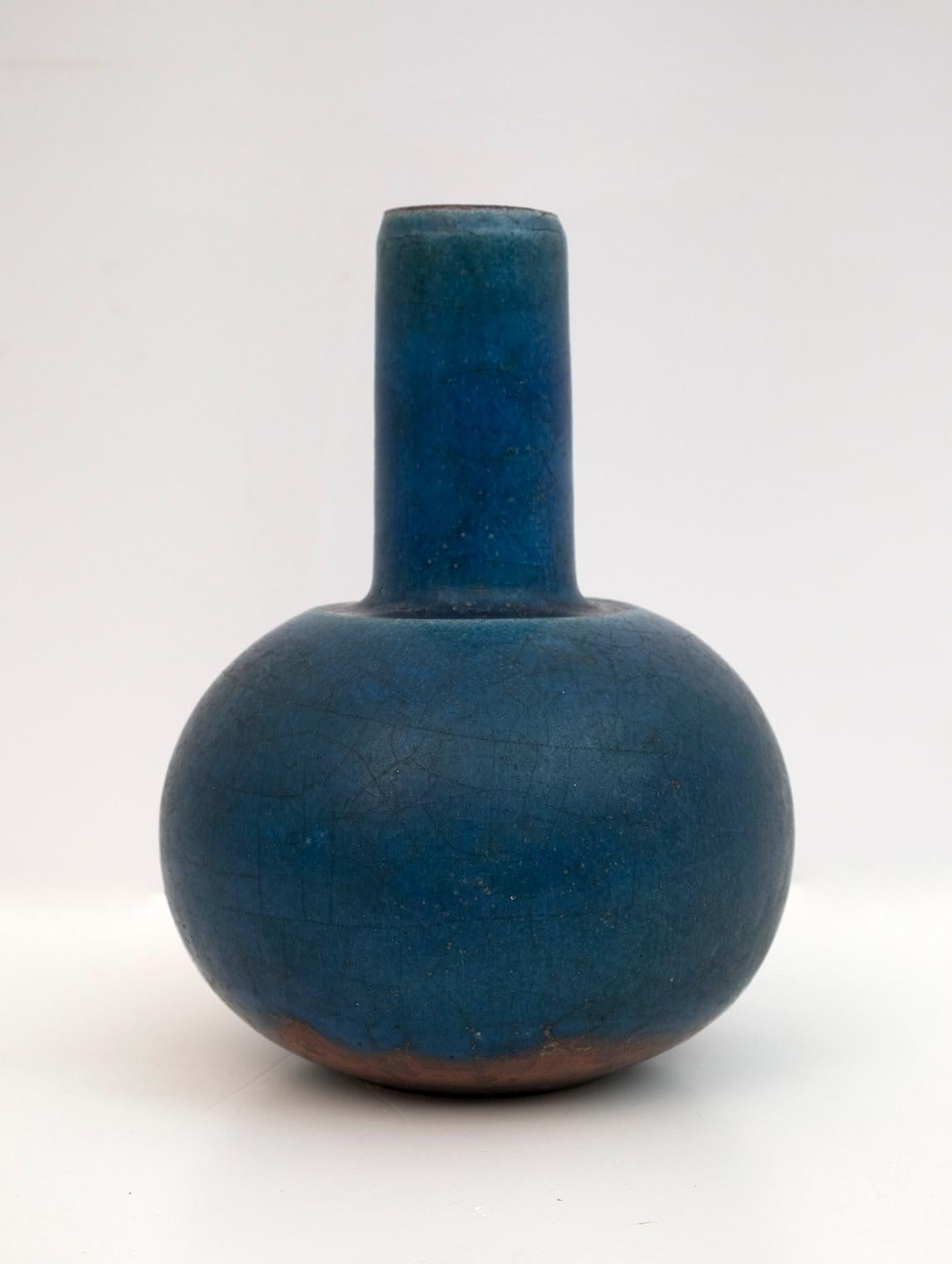 Italian Polychrome Ceramic Vase by Carlo Zauli, 1960s For Sale