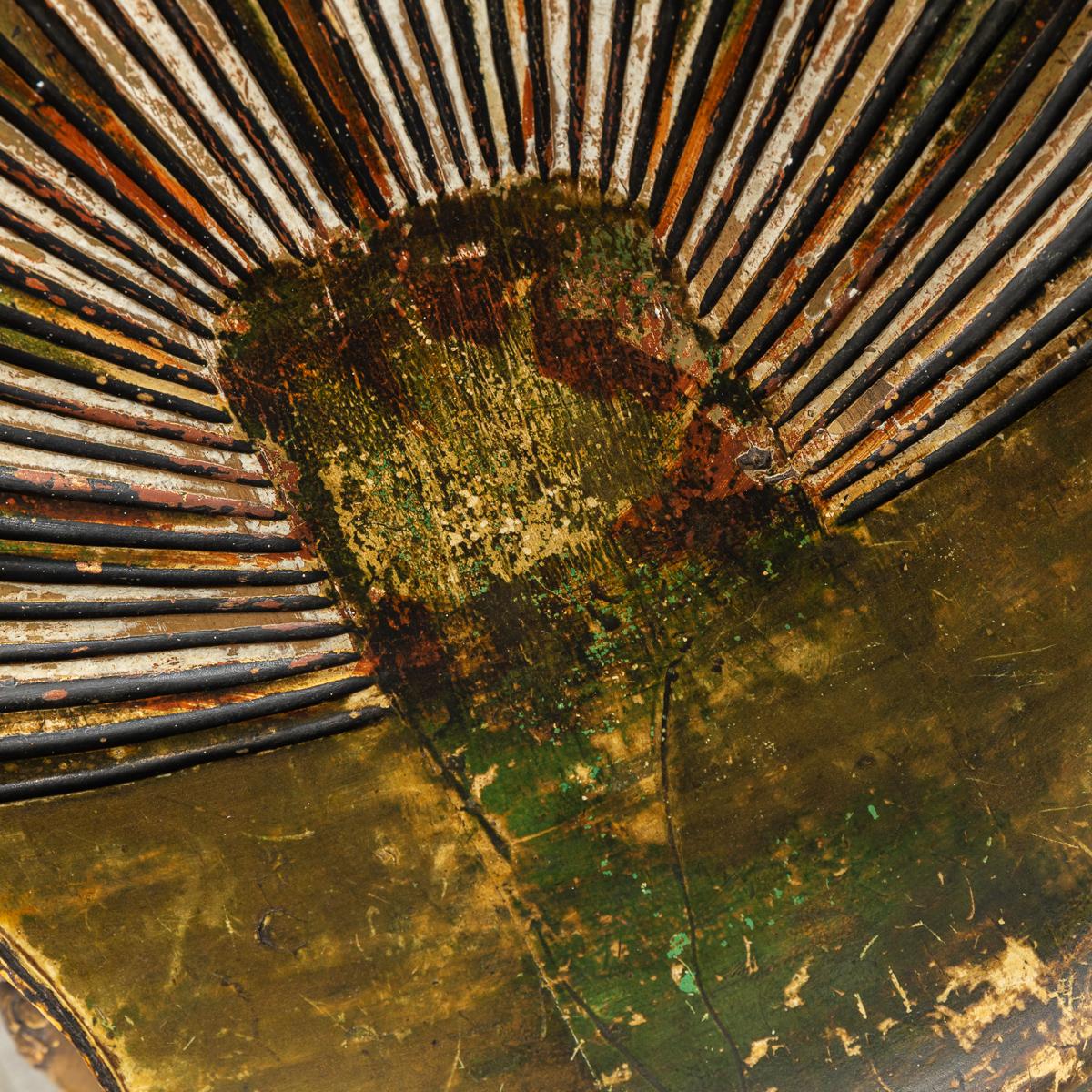 Polychrome-Decorated Grotto Piano Stool, Venice, circa 1900 2