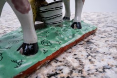 Polychrome Delfts Cow, 18th Century