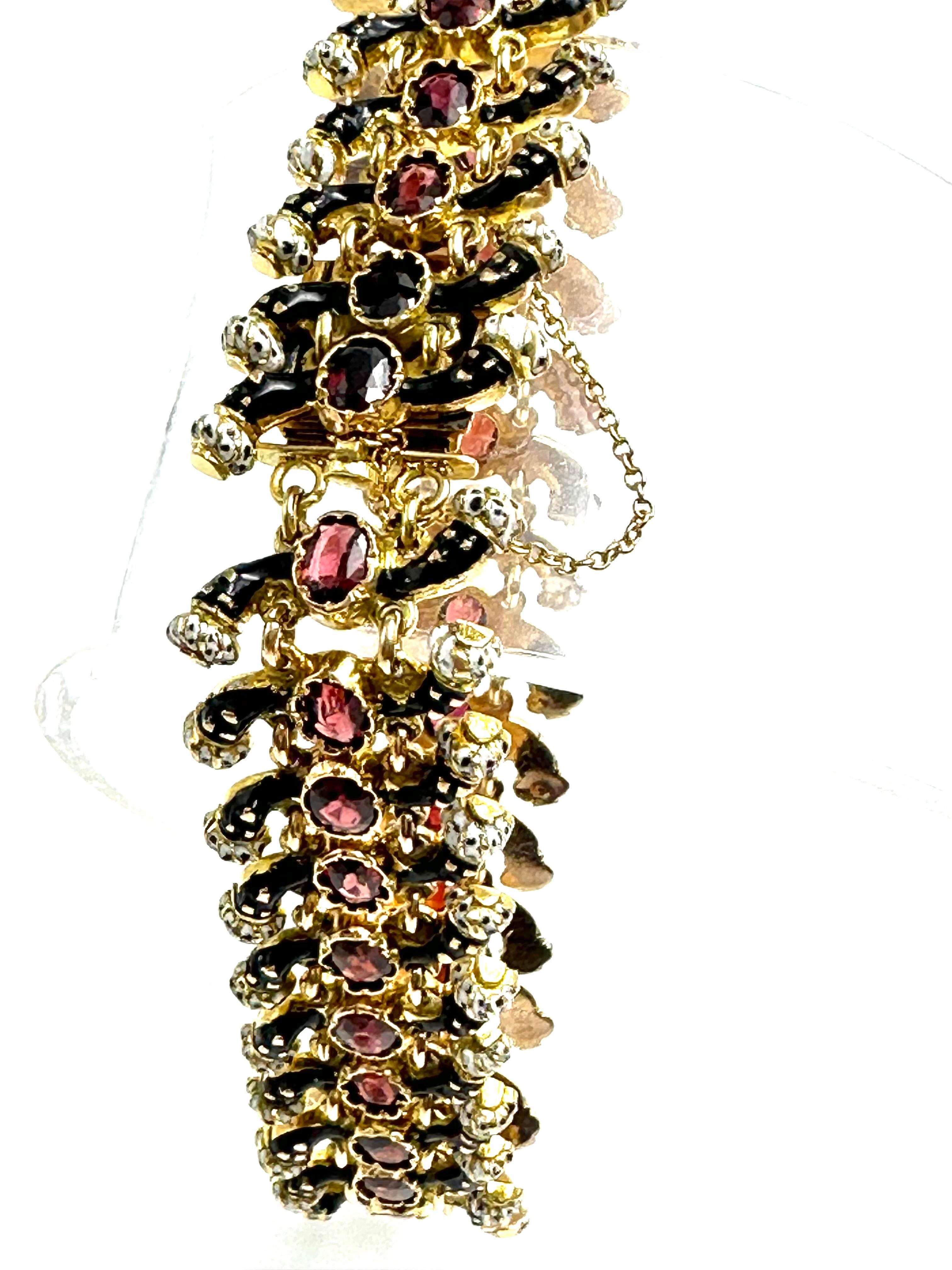Bracelet en or « Moretti » en émaux polychromes Excellent état - En vente à Sežana, SI