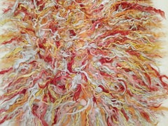 Polychrome Filikli Angora Wool Anatolian Runner Rug Designed by Pini Leibovich