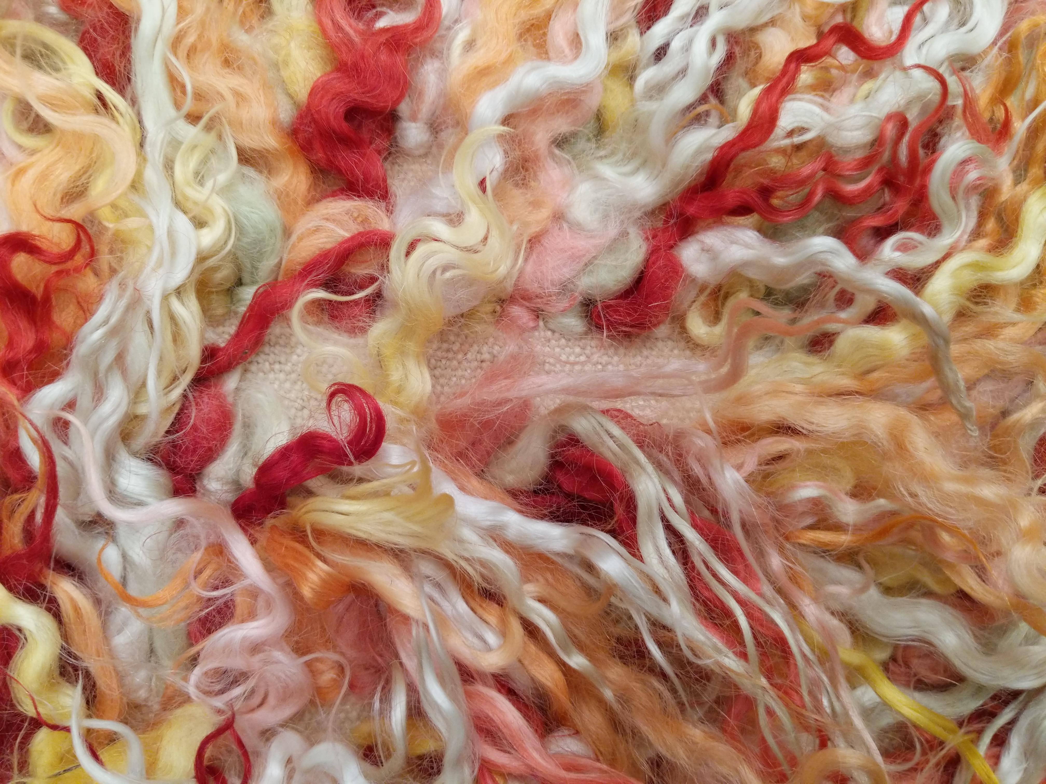 XXI secolo e contemporaneo Tappeto Runner Anatolian in lana d'angora Filikli policroma disegnato da Pini Leibovich in vendita