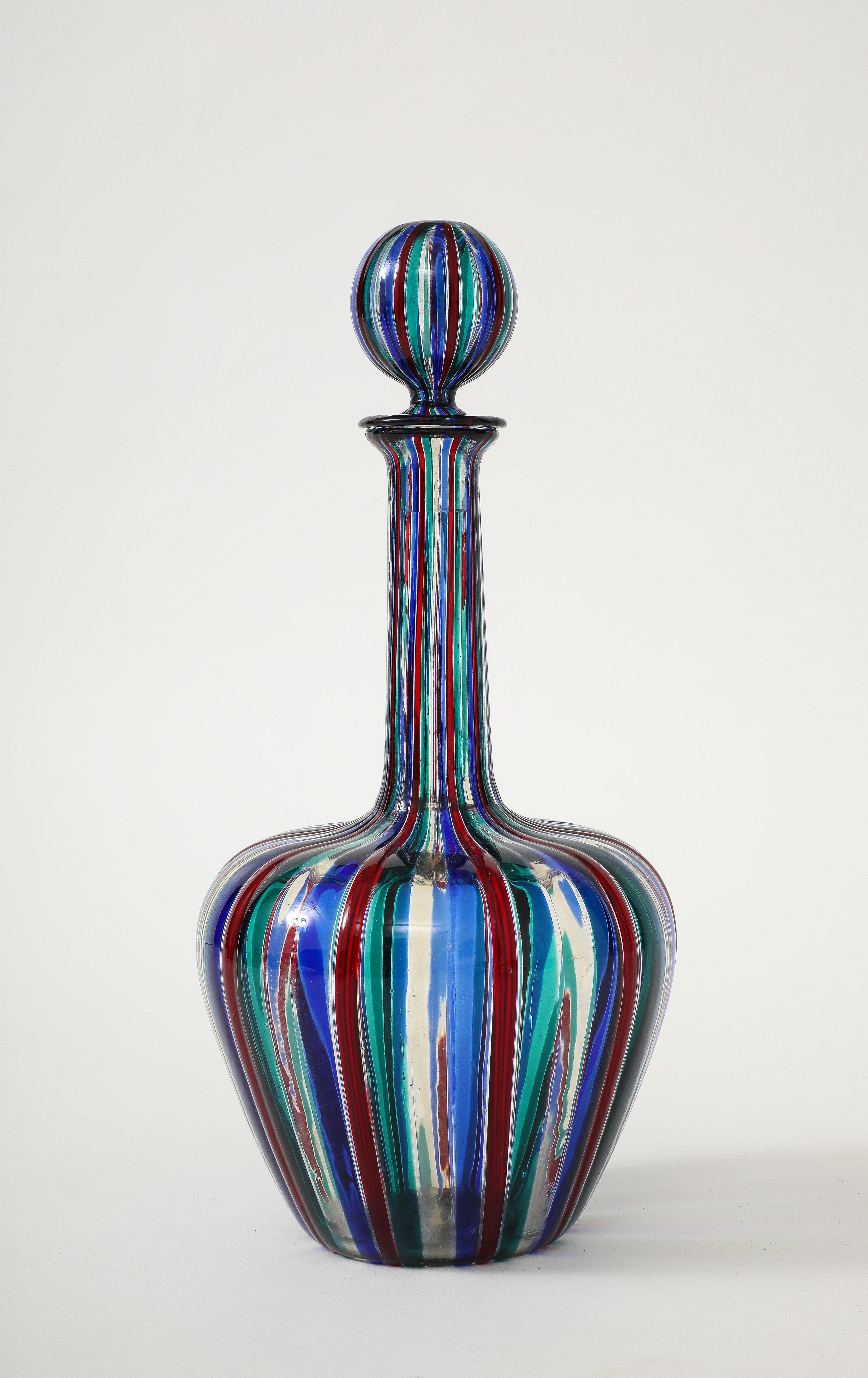 Boîte en verre polychrome attribuée à Gio Ponti pour Venini en vente 5