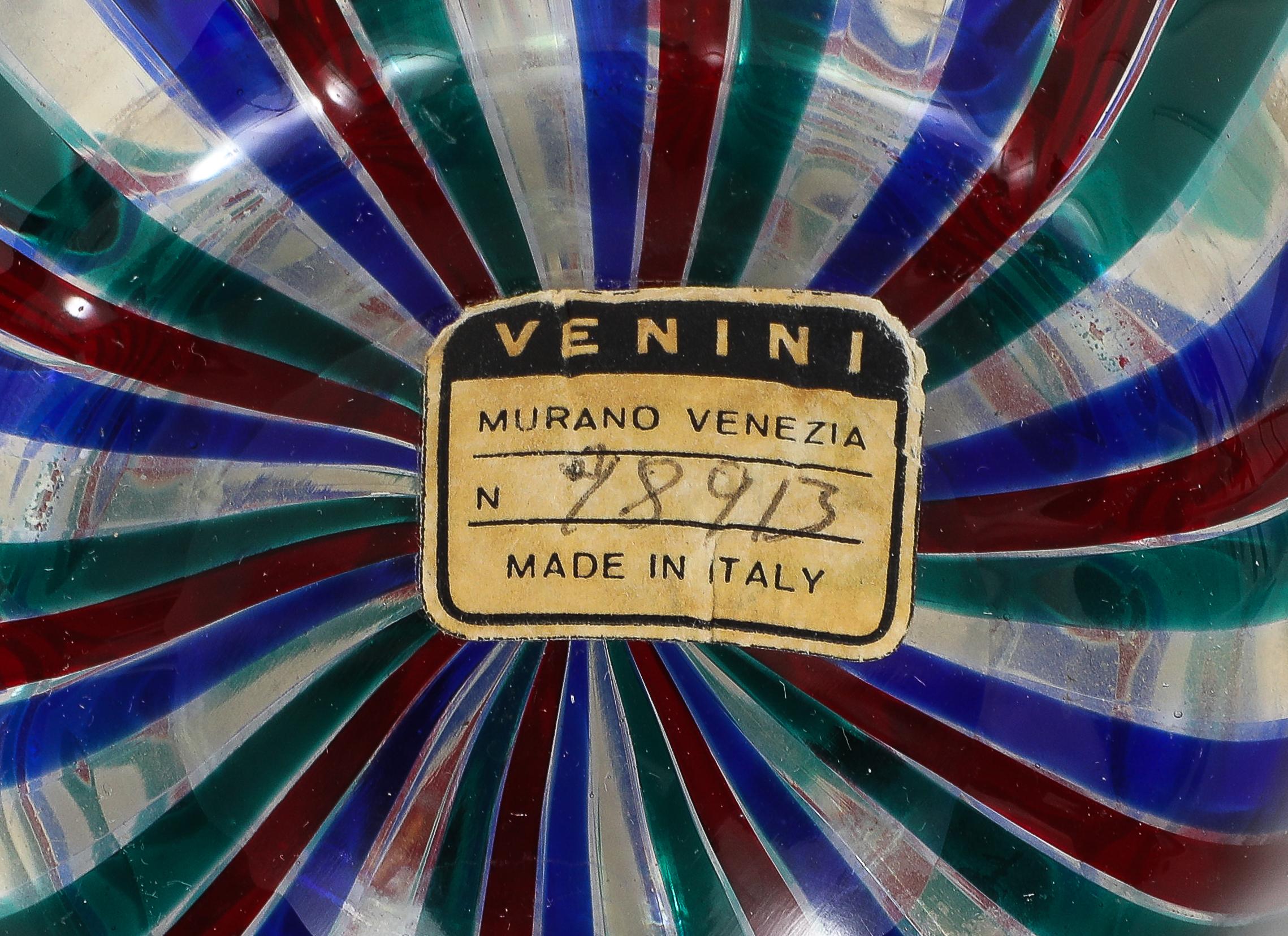 Boîte en verre polychrome attribuée à Gio Ponti pour Venini en vente 7