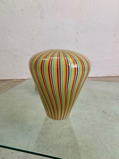 Polychrome Glasvase von PAF Studio, Italien, 1980er Jahre