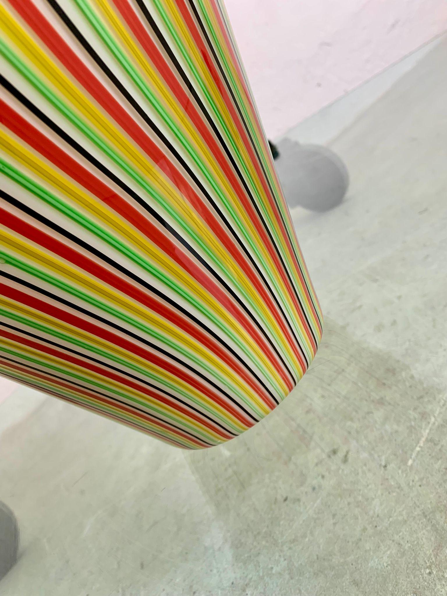 Vase en verre polychrome par PAF Studio, Italie, années 1980 en vente 1
