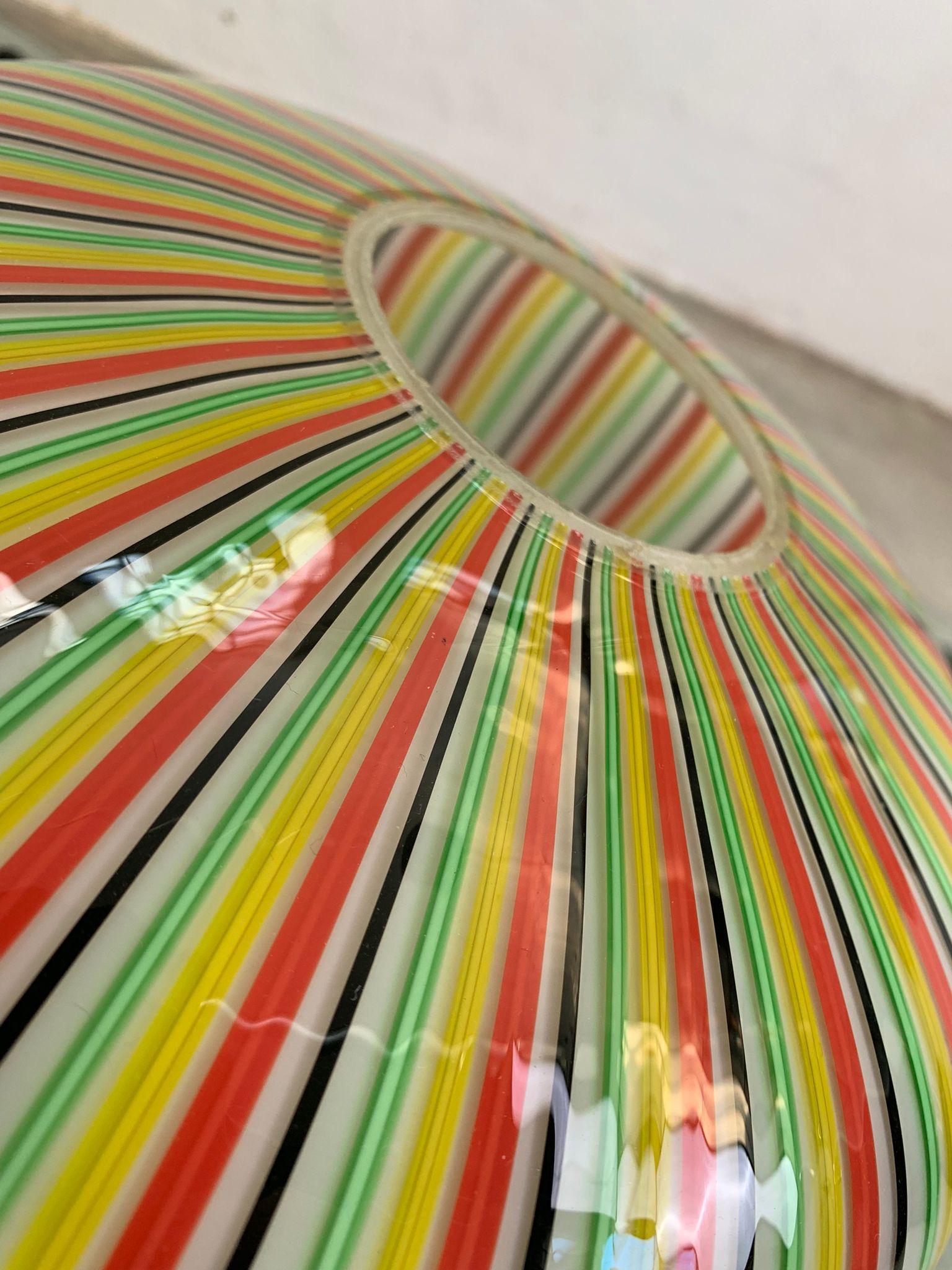 Vase en verre polychrome par PAF Studio, Italie, années 1980 en vente 2