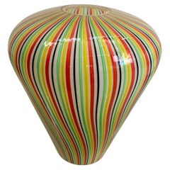 Polychrome Glasvase von PAF Studio, Italien, 1980er Jahre