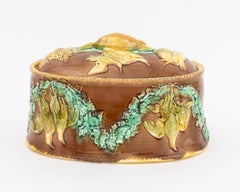 Polychrome Glazed Ceramic Game Pie Dishes, English & Portuguese