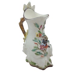 Antique Polychrome Goat & Bee Jug, Chelsea, circa 1748