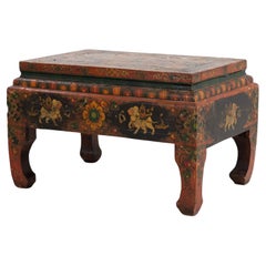 Polychrome Indonesian Cocktail or Low Table, 20th Century