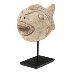 Escultura policromada Pez de la Suerte