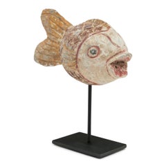 Polychrome Lucky Fish Sculpture