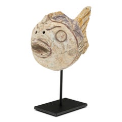 Polychrome Lucky Fish Sculpture