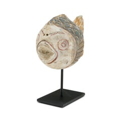 Polychrome Lucky Fish Sculpture