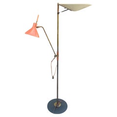 Polychrome Metal Adjustable Floor Lamp by Gerald Thurston for Lightolier