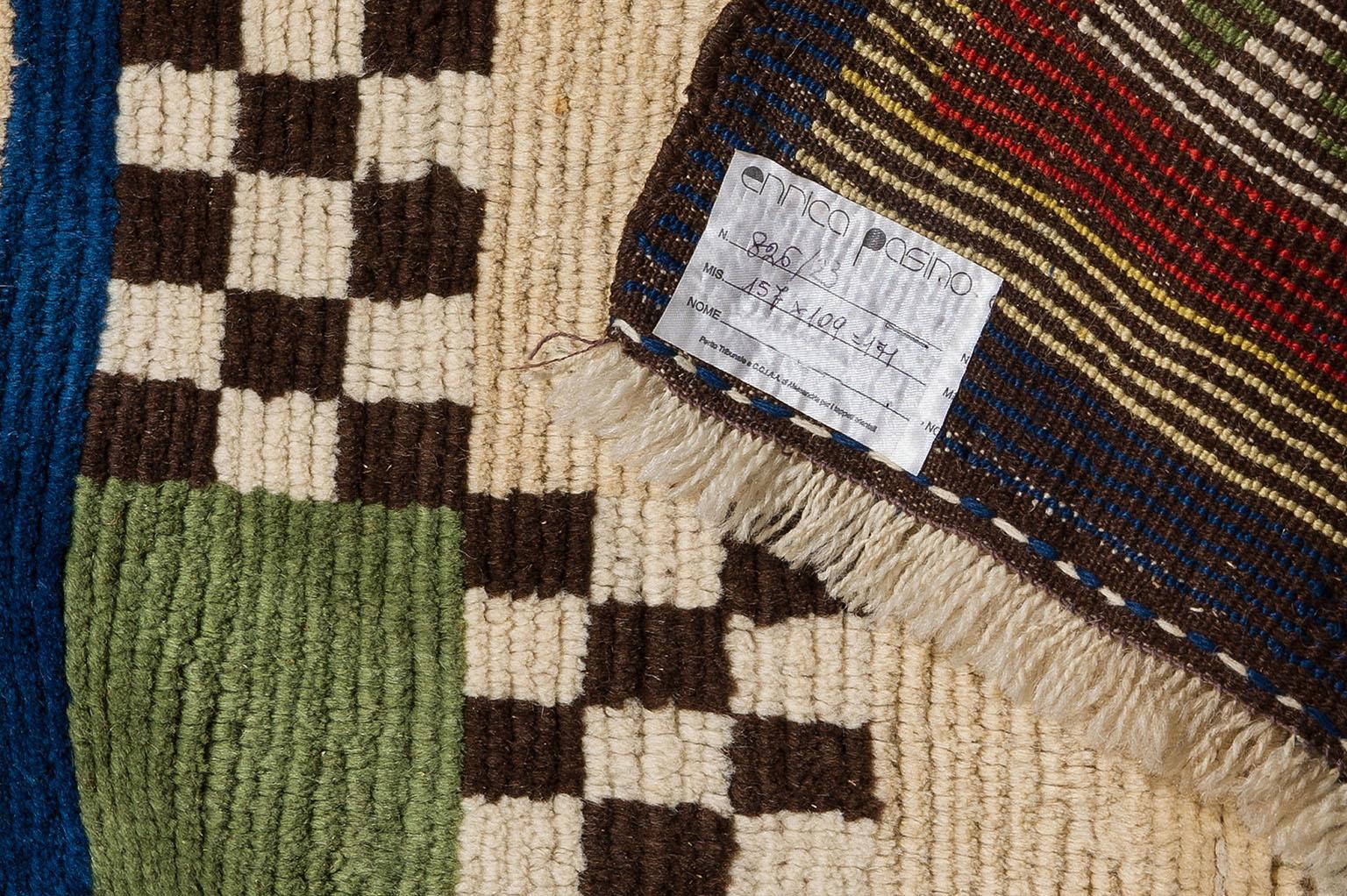 Polychrome geometric design for this beautiful semi-nomadic oriental little carpet.
Its cheerful colours make it pleasant and suitable for use wherever You want a bit of variety . Now with a good price for closing activities .

ref. nr. 826.