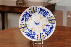 Polychrome Painted Faience Charger