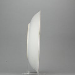 Polychrome Porcelain Deep Charger Revolutionary Opera Marked Base, 20th Century