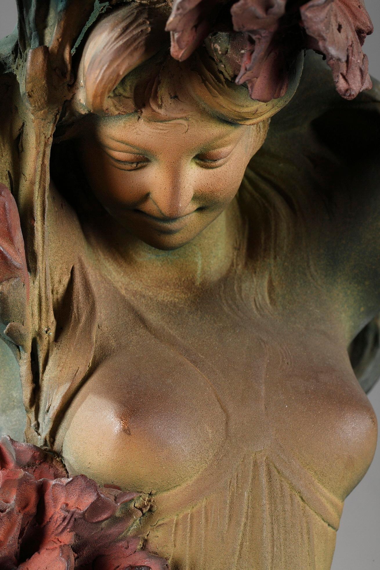 Polychrome Terracotta Sculpture by Capaldo 8