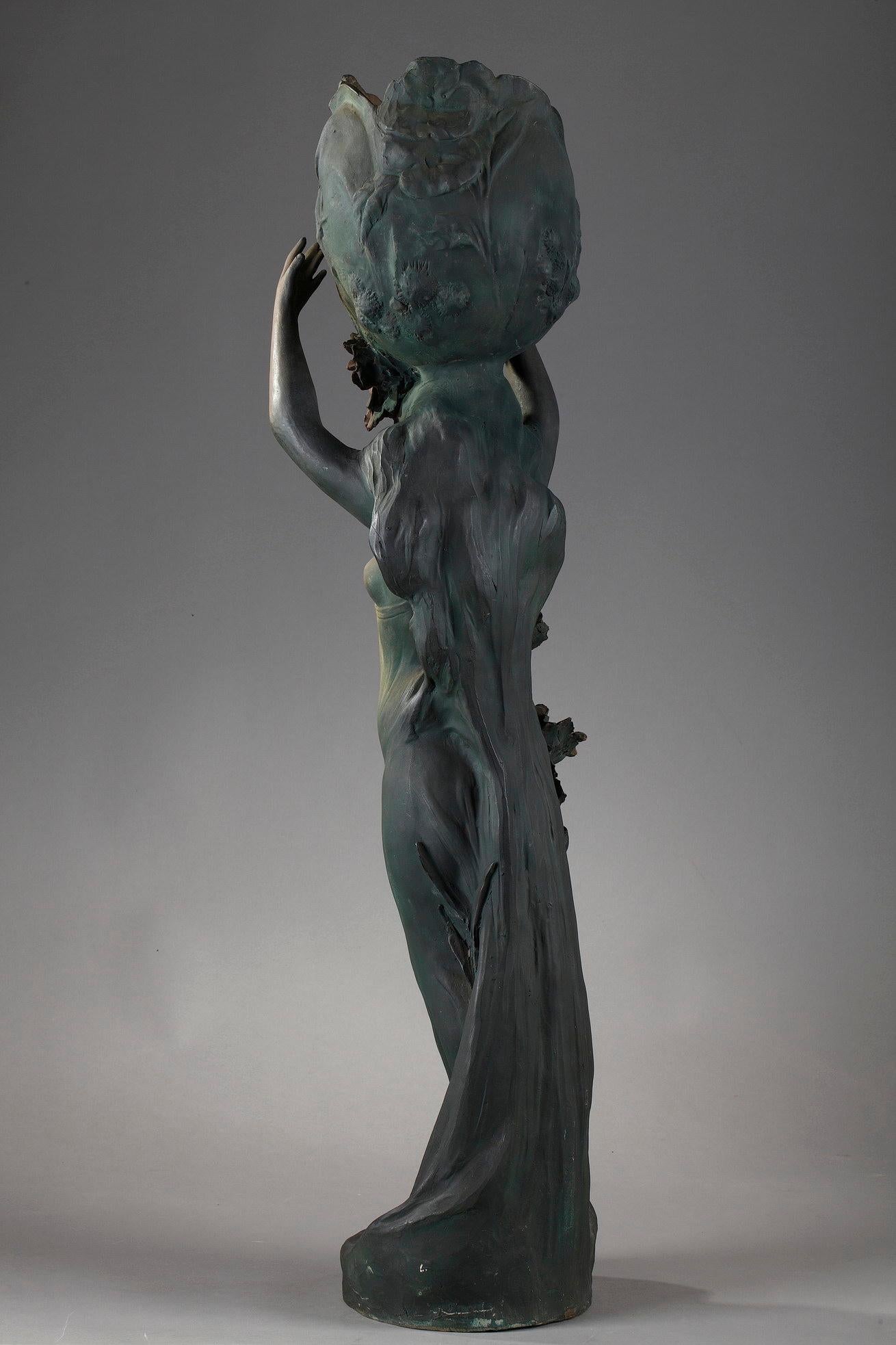 19th Century Polychrome Terracotta Sculpture by Capaldo