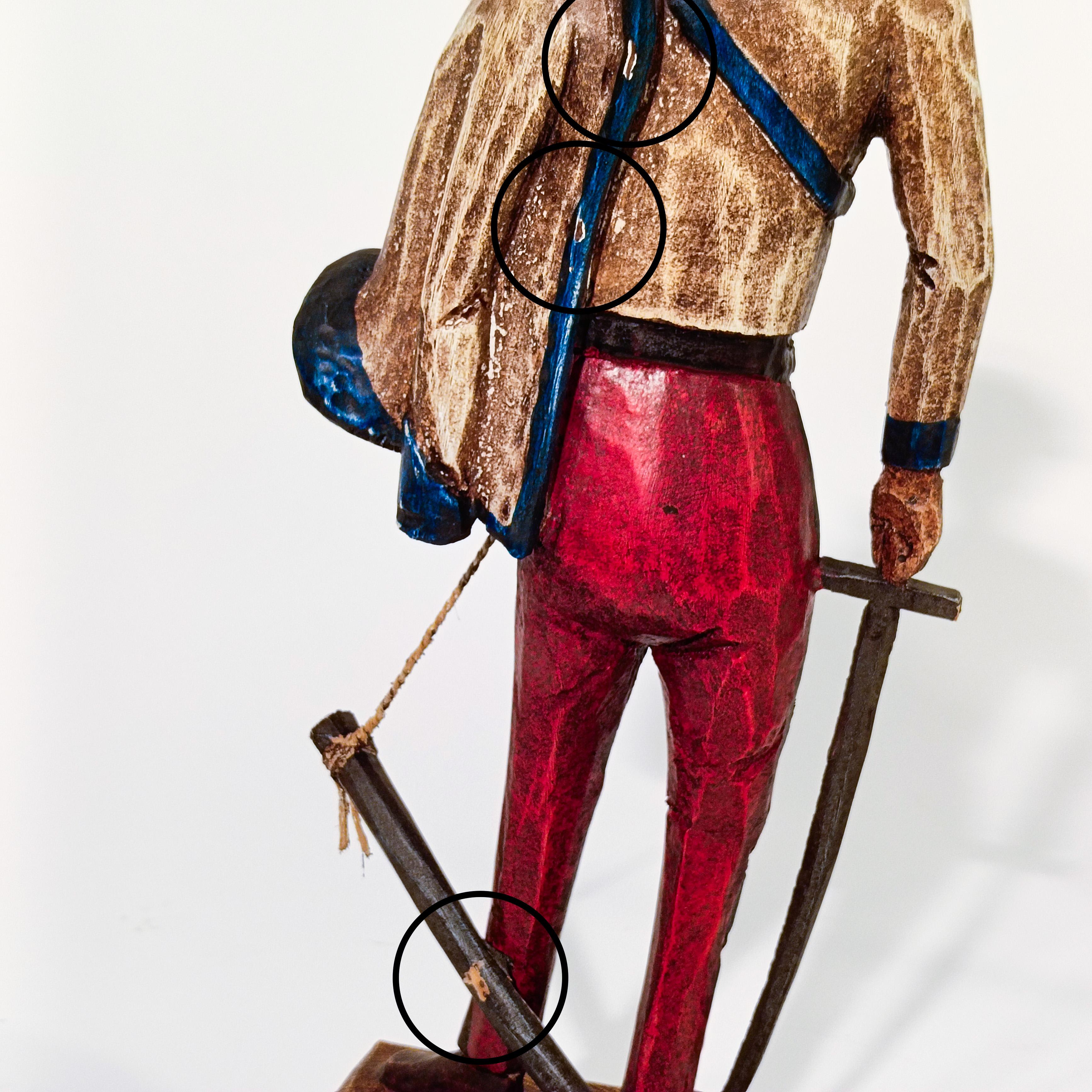 Sculture policrome raffiguranti soldati della storia recente, Spagna, anni '40 in vendita 8