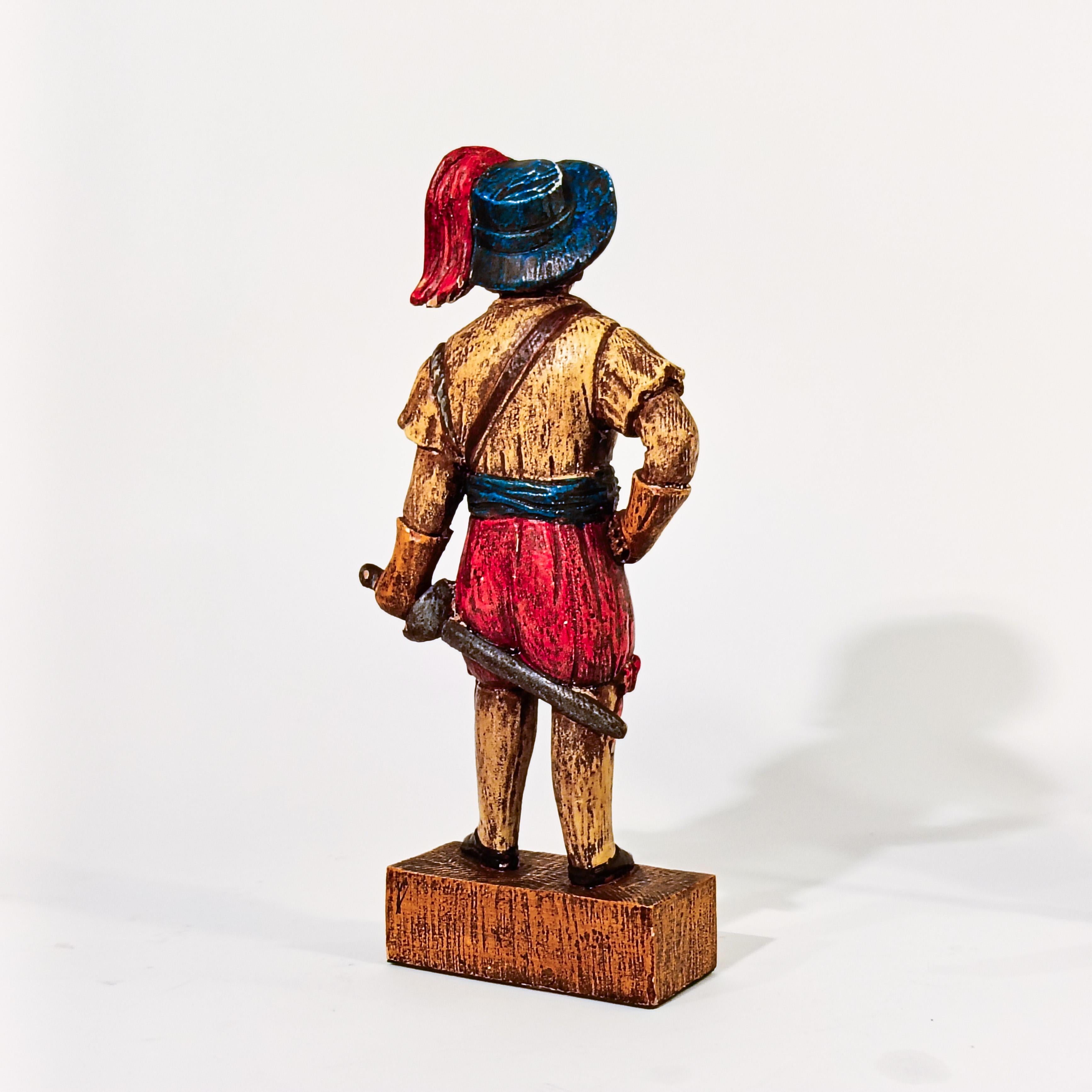 Sculture policrome raffiguranti soldati della storia recente, Spagna, anni '40 In condizioni buone in vendita a SANT ADRIÀ DE BESÒS, ES