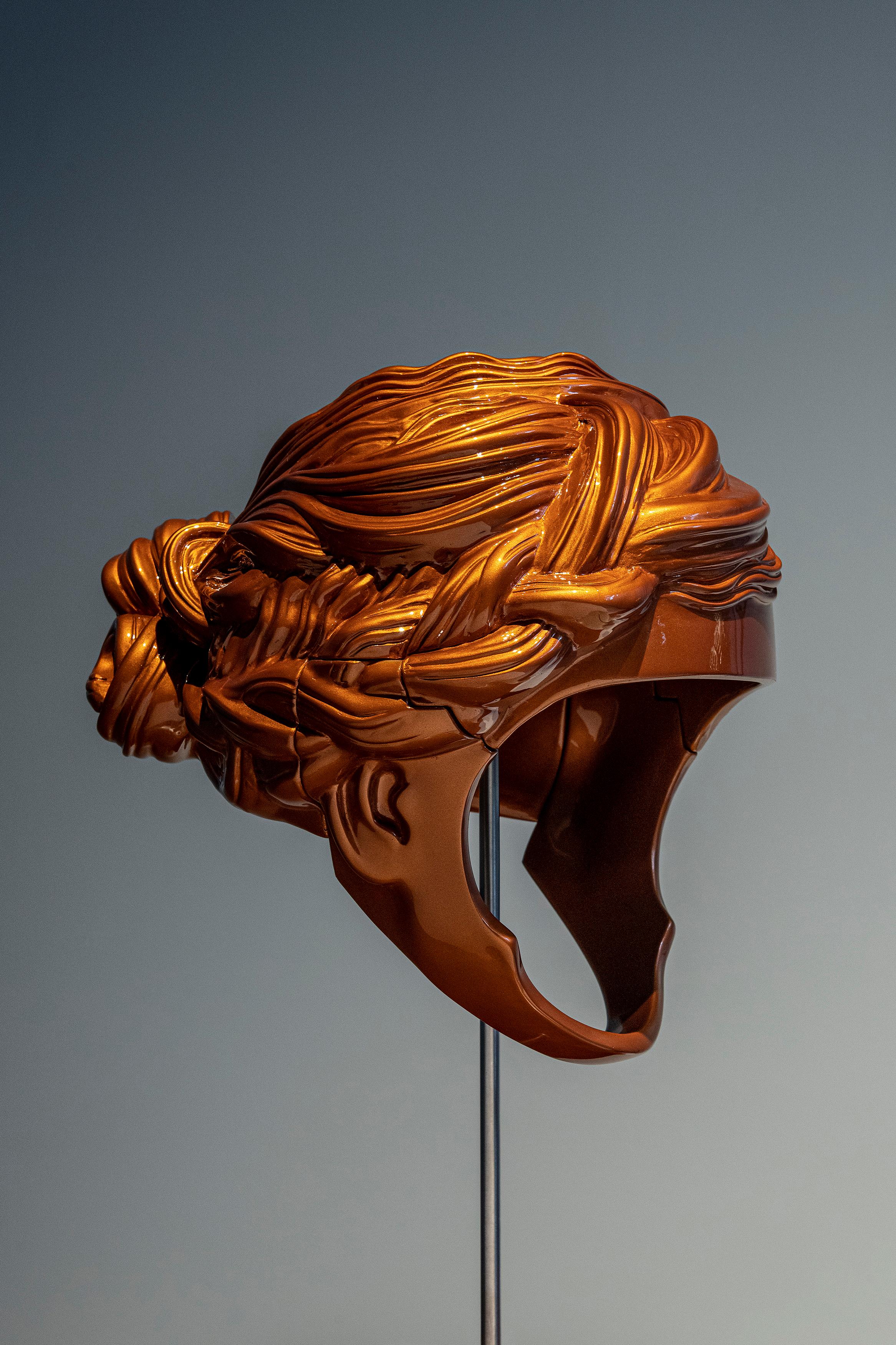 Polyester Resin Helmet Sculpture 