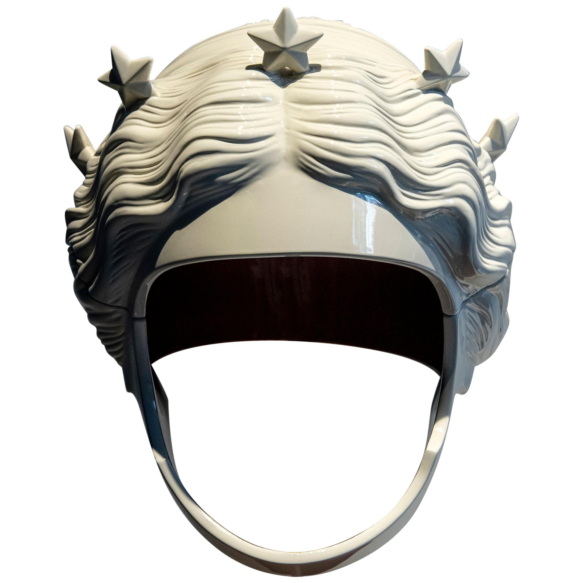 Polyester Resin Helmet Sculpture "Nicée" by Fabián Bercic, Argentina, 2021