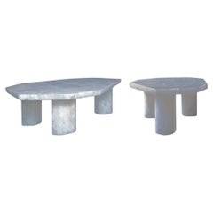 Polygon Form Rock Crystal Cocktail Tables by Phoenix