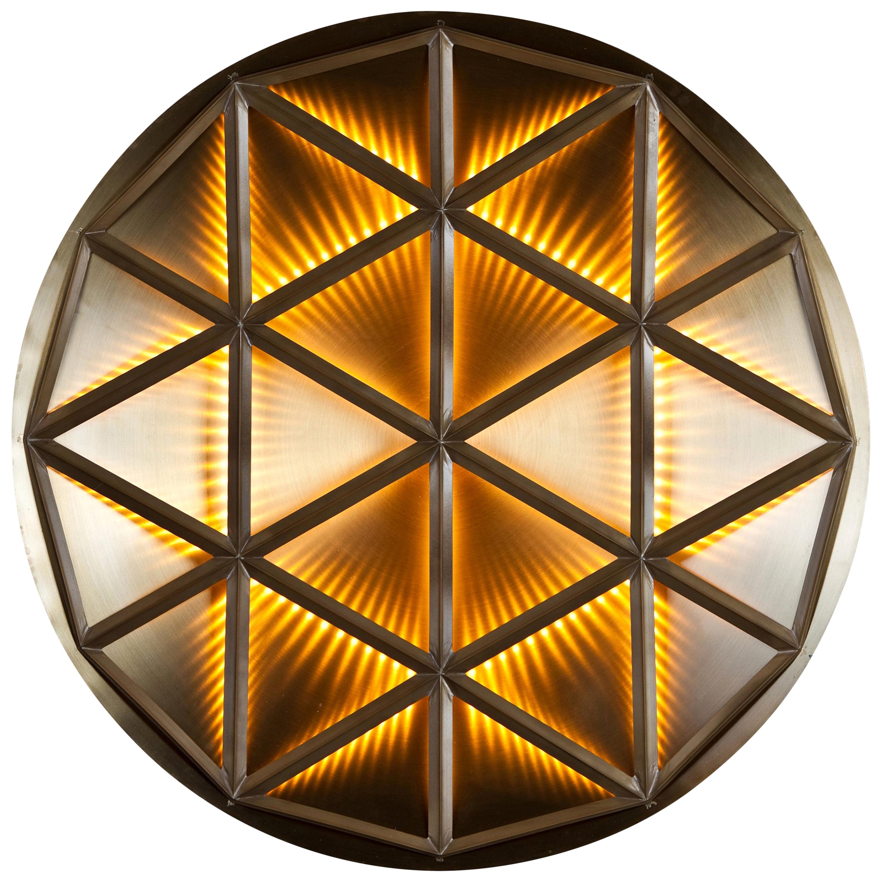 Polygon Wall, Lighting Fixture, Wall or Ceiling Created by Atelier Boucquet For Sale