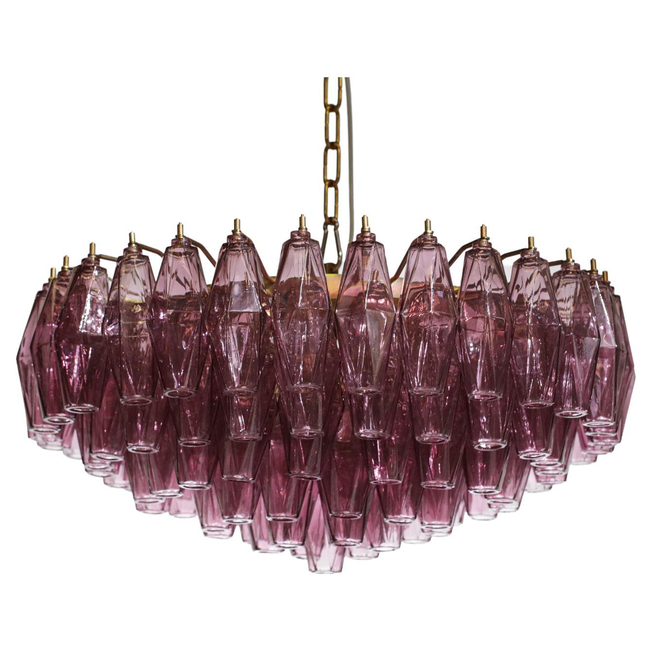 Polyhedral Chandelier Mordene Murano Venini 