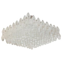 Polyhedral Glass Prism Chandelier