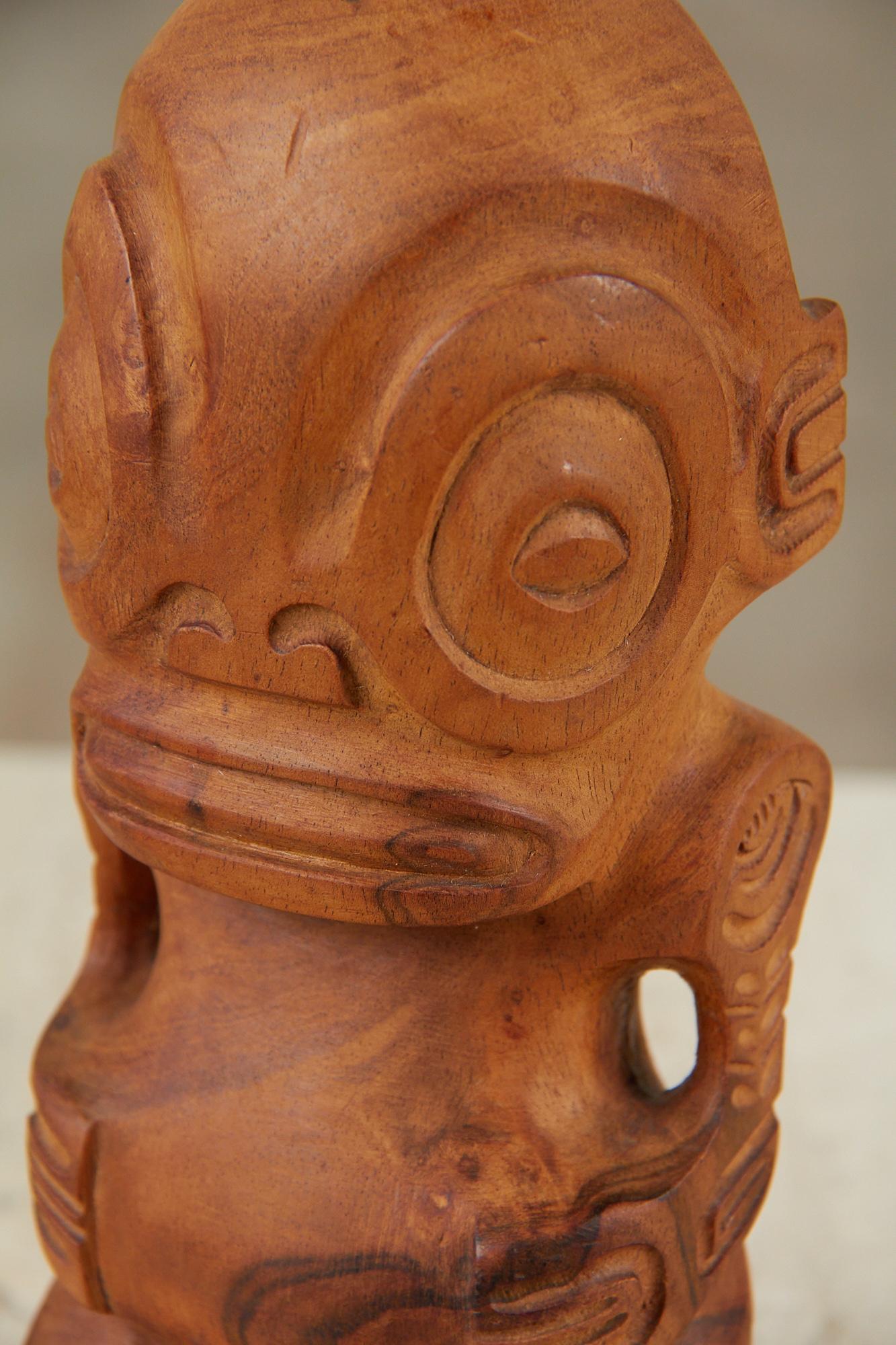 Wood Polynesian Carved Sculpture