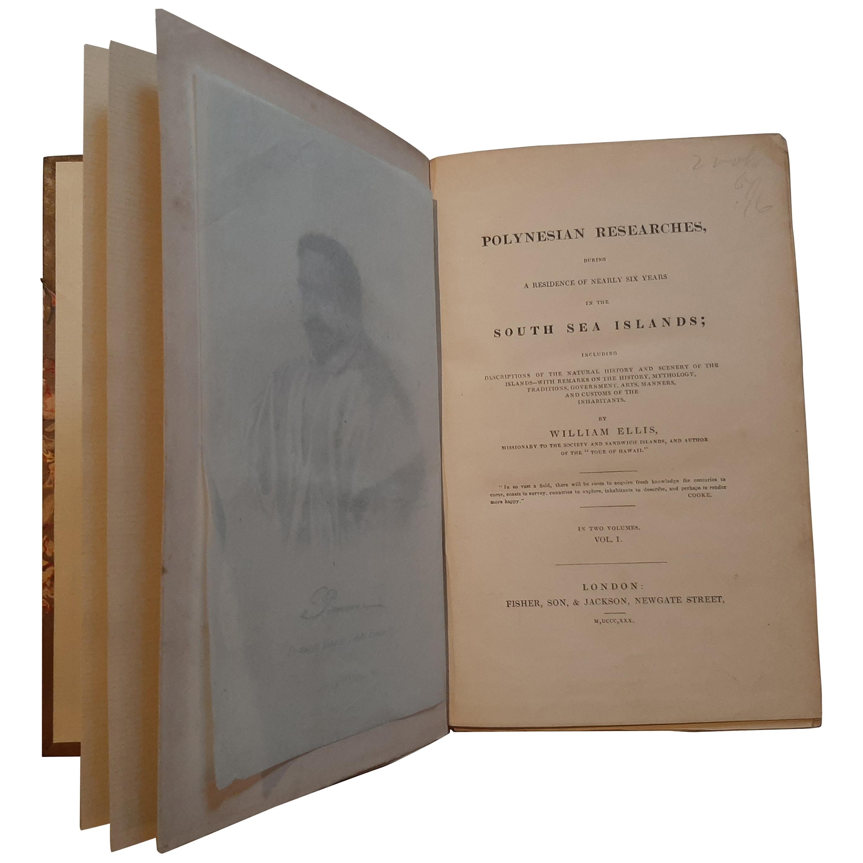 Polynesian Researches, During a Residence of Nearly Six Years '2 vol.' For Sale