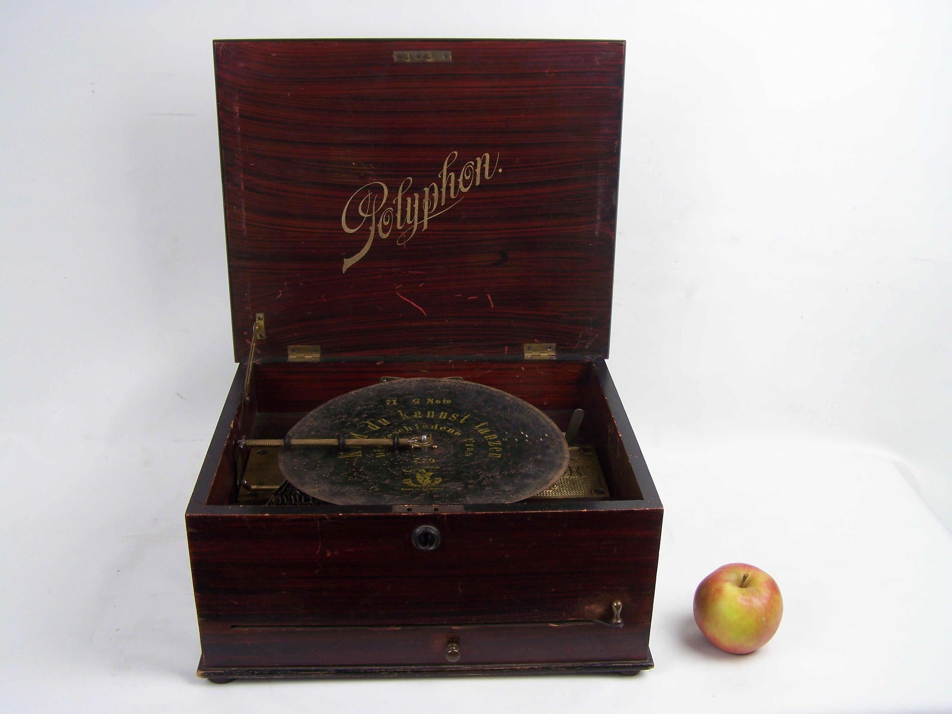 Polyphon 71G disc music box with bells For Sale 9