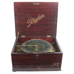 Polyphon 71G disc music box with bells